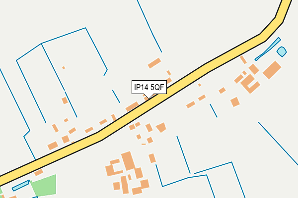 IP14 5QF map - OS OpenMap – Local (Ordnance Survey)