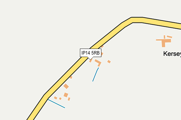 IP14 5RB map - OS OpenMap – Local (Ordnance Survey)