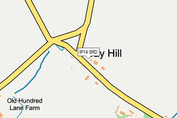 IP14 5RD map - OS OpenMap – Local (Ordnance Survey)