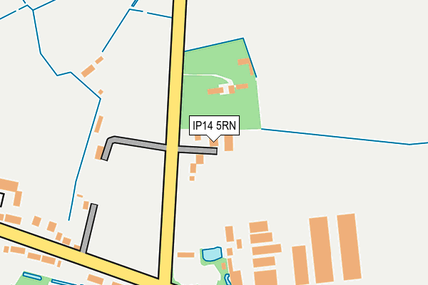 IP14 5RN map - OS OpenMap – Local (Ordnance Survey)