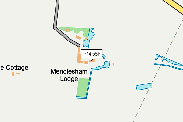IP14 5SP map - OS OpenMap – Local (Ordnance Survey)
