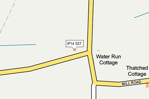 IP14 5ST map - OS OpenMap – Local (Ordnance Survey)