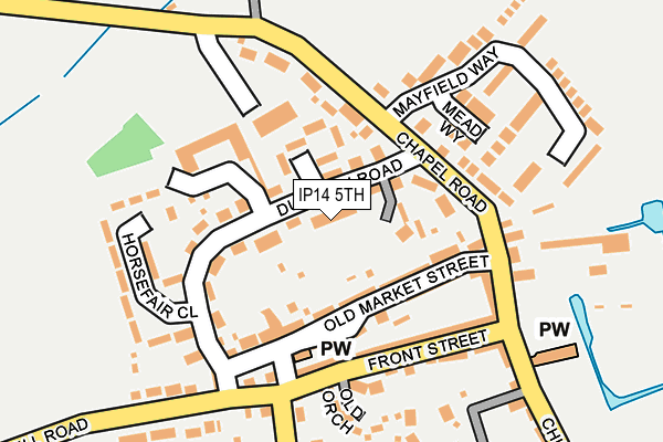 IP14 5TH map - OS OpenMap – Local (Ordnance Survey)