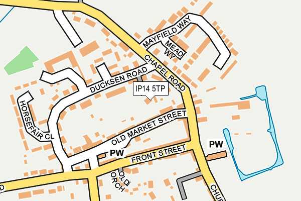 IP14 5TP map - OS OpenMap – Local (Ordnance Survey)