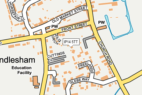 IP14 5TT map - OS OpenMap – Local (Ordnance Survey)