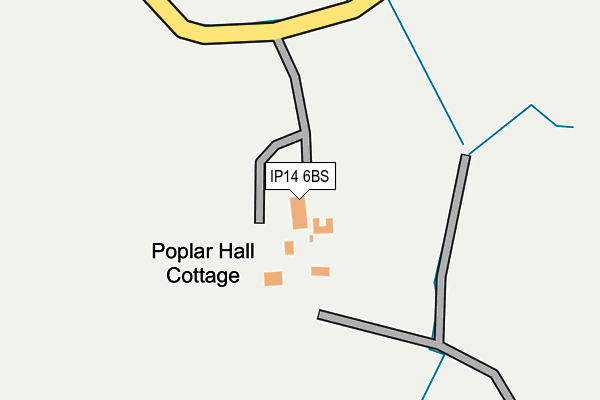 IP14 6BS map - OS OpenMap – Local (Ordnance Survey)