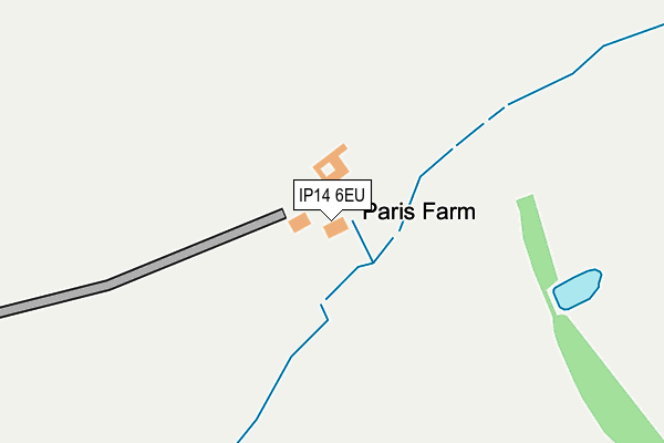 IP14 6EU map - OS OpenMap – Local (Ordnance Survey)