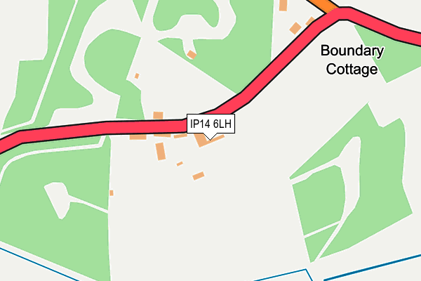 IP14 6LH map - OS OpenMap – Local (Ordnance Survey)