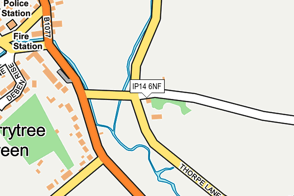 IP14 6NF map - OS OpenMap – Local (Ordnance Survey)