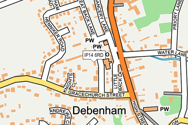 IP14 6RD map - OS OpenMap – Local (Ordnance Survey)