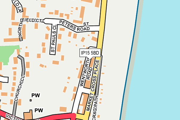 IP15 5BD map - OS OpenMap – Local (Ordnance Survey)