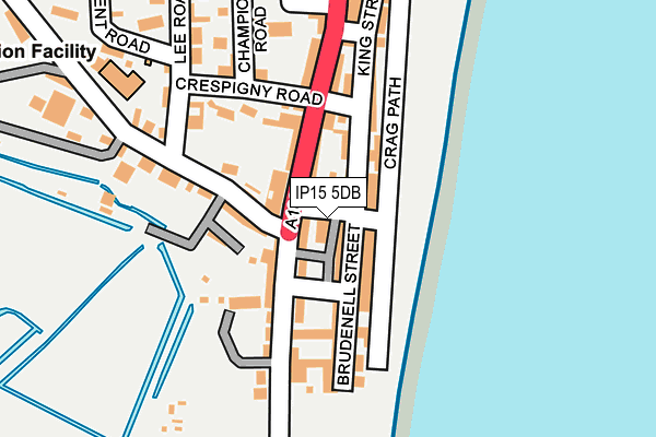 IP15 5DB map - OS OpenMap – Local (Ordnance Survey)