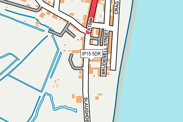 IP15 5DR map - OS OpenMap – Local (Ordnance Survey)
