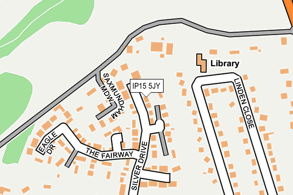 IP15 5JY map - OS OpenMap – Local (Ordnance Survey)
