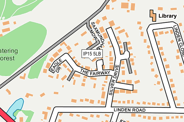 IP15 5LB map - OS OpenMap – Local (Ordnance Survey)