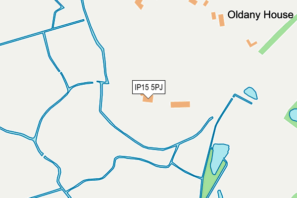 IP15 5PJ map - OS OpenMap – Local (Ordnance Survey)