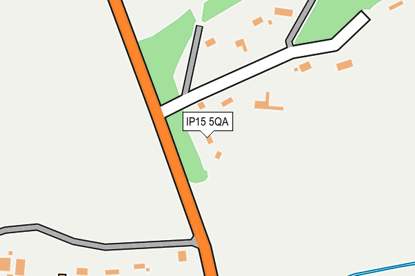 IP15 5QA map - OS OpenMap – Local (Ordnance Survey)