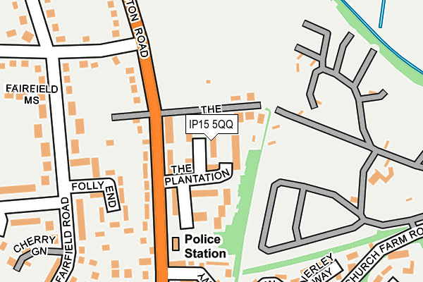 IP15 5QQ map - OS OpenMap – Local (Ordnance Survey)