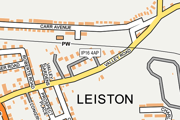 IP16 4AP map - OS OpenMap – Local (Ordnance Survey)