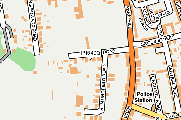 IP16 4DQ map - OS OpenMap – Local (Ordnance Survey)