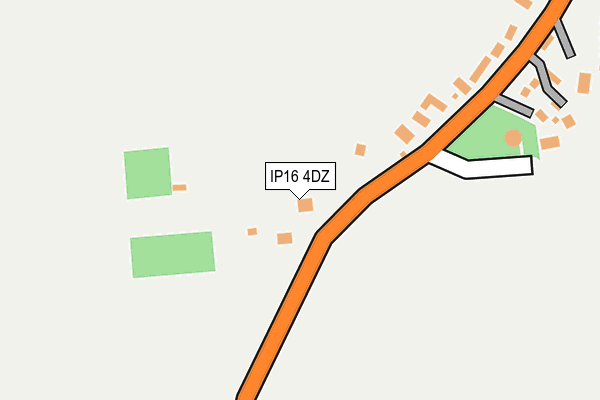 IP16 4DZ map - OS OpenMap – Local (Ordnance Survey)