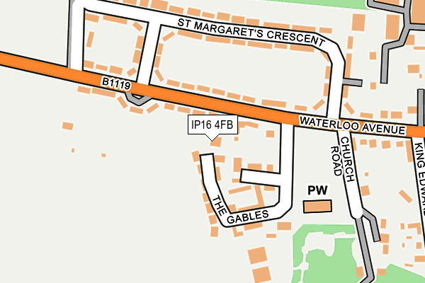 IP16 4FB map - OS OpenMap – Local (Ordnance Survey)