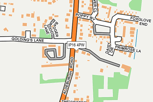 IP16 4PW map - OS OpenMap – Local (Ordnance Survey)