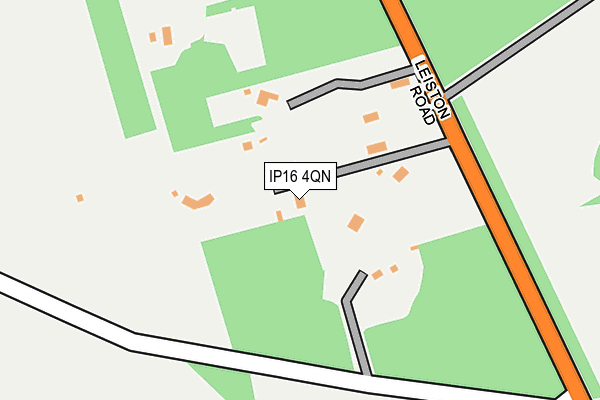 IP16 4QN map - OS OpenMap – Local (Ordnance Survey)