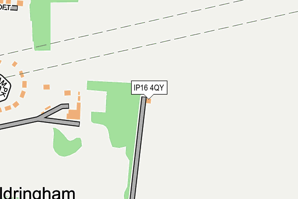 IP16 4QY map - OS OpenMap – Local (Ordnance Survey)