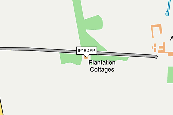 IP16 4SP map - OS OpenMap – Local (Ordnance Survey)