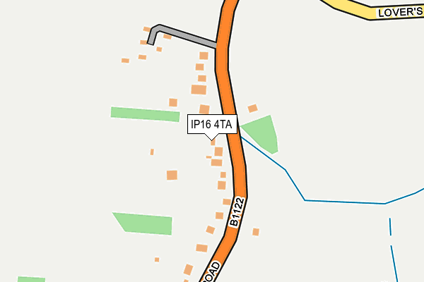 IP16 4TA map - OS OpenMap – Local (Ordnance Survey)