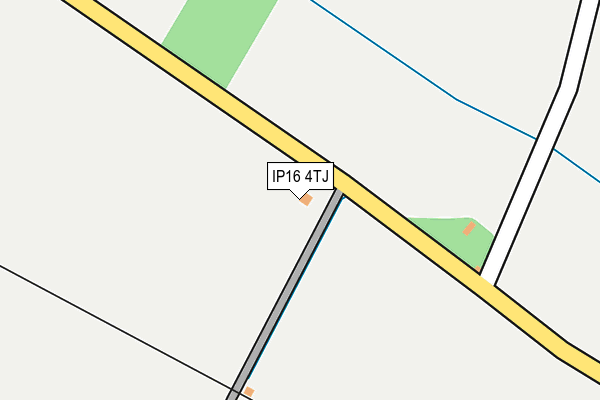 IP16 4TJ map - OS OpenMap – Local (Ordnance Survey)