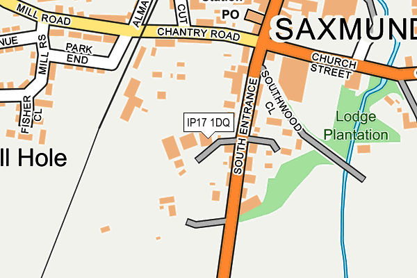 Map of SAXMUNDHAM CARPETS & FLOORING LTD at local scale