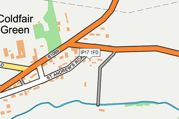 IP17 1FD map - OS OpenMap – Local (Ordnance Survey)