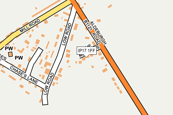 IP17 1FF map - OS OpenMap – Local (Ordnance Survey)