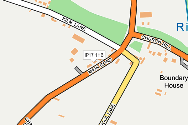 IP17 1HB map - OS OpenMap – Local (Ordnance Survey)