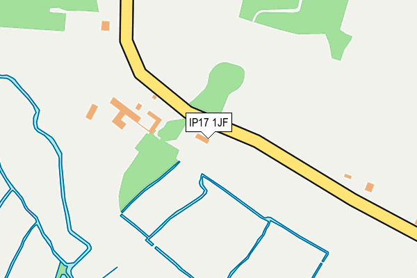IP17 1JF map - OS OpenMap – Local (Ordnance Survey)