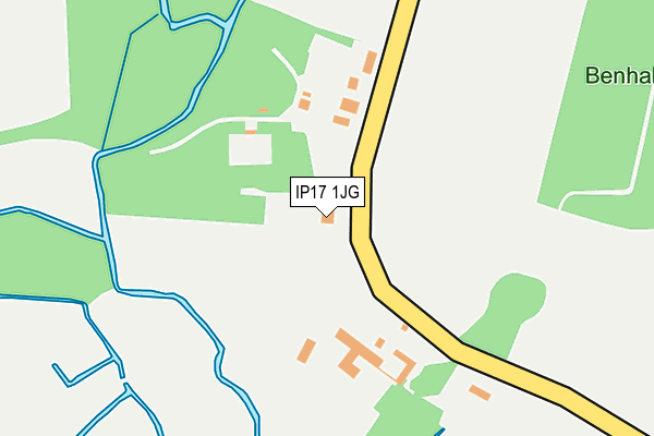IP17 1JG map - OS OpenMap – Local (Ordnance Survey)