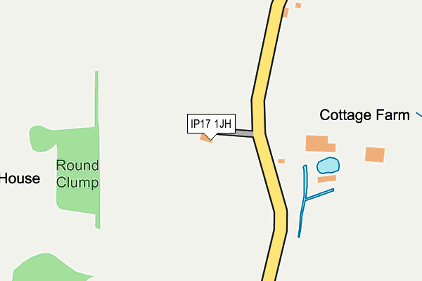 IP17 1JH map - OS OpenMap – Local (Ordnance Survey)