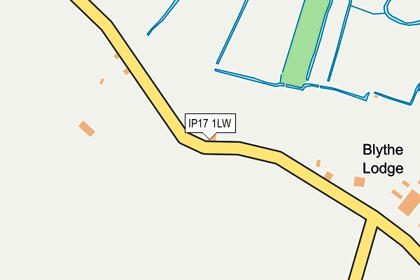 IP17 1LW map - OS OpenMap – Local (Ordnance Survey)