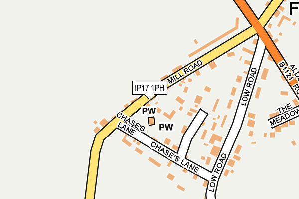 IP17 1PH map - OS OpenMap – Local (Ordnance Survey)