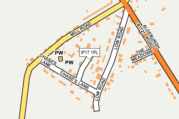 IP17 1PL map - OS OpenMap – Local (Ordnance Survey)