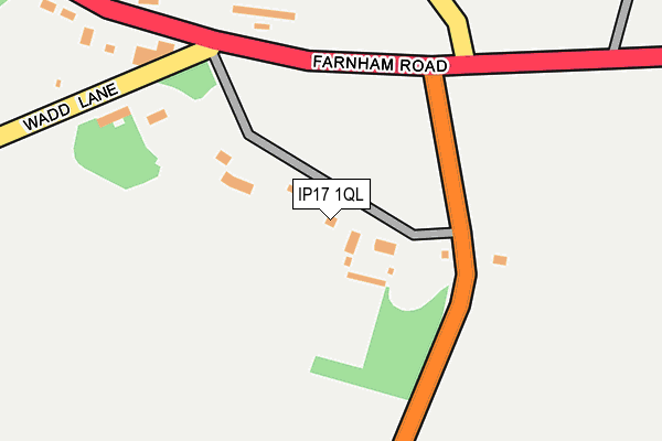 IP17 1QL map - OS OpenMap – Local (Ordnance Survey)