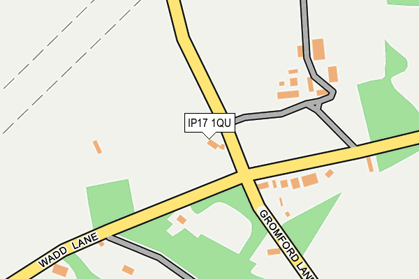 IP17 1QU map - OS OpenMap – Local (Ordnance Survey)