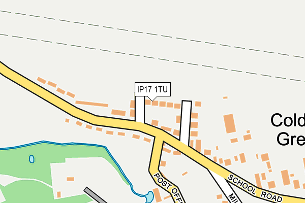 IP17 1TU map - OS OpenMap – Local (Ordnance Survey)