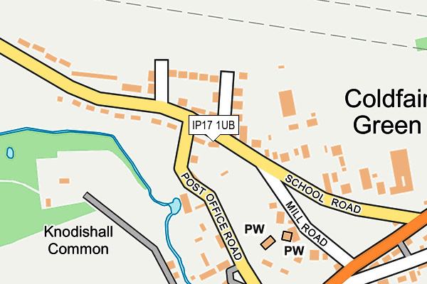 IP17 1UB map - OS OpenMap – Local (Ordnance Survey)