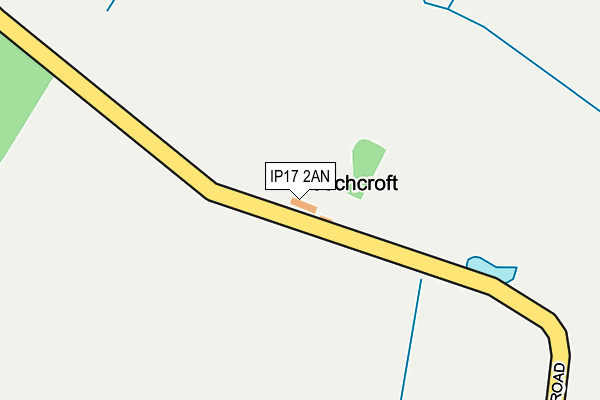 IP17 2AN map - OS OpenMap – Local (Ordnance Survey)