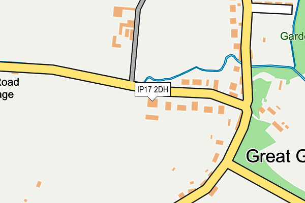 IP17 2DH map - OS OpenMap – Local (Ordnance Survey)
