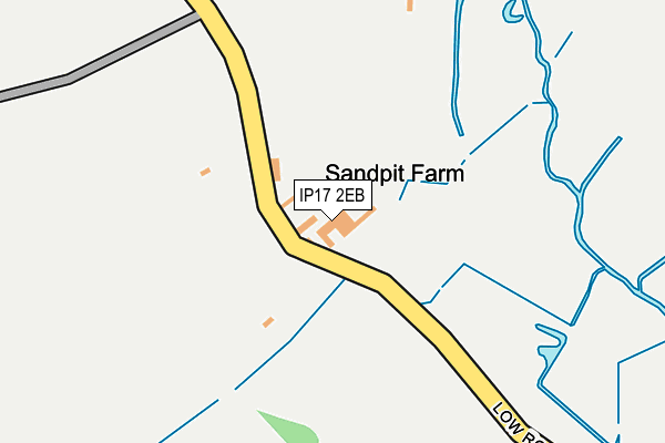 IP17 2EB map - OS OpenMap – Local (Ordnance Survey)