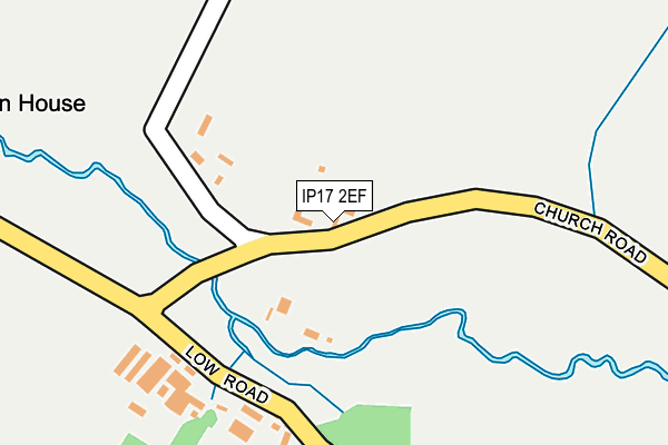 IP17 2EF map - OS OpenMap – Local (Ordnance Survey)